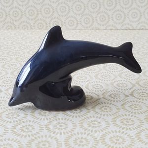 Blue Mountain Pottery Dolphin Blue Vintage Canadian Pottery EUC